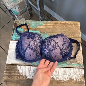 Victoria secret purple push up pigeonnant bra